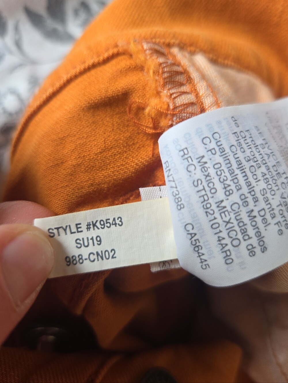 Madewell High-Rise Burnt Orange Button-Fly Denim Frayed Hem Shorts Size 26🧡 - Picture 8 of 10